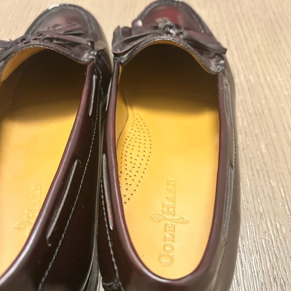 Cole Haan Tassel Loafers Mens 12D Brown Leather Dress Shoes Made in USA